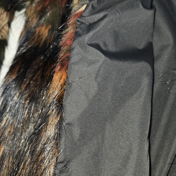 Wildflower Faux Fur Multicolor Jacket M - Picture 6 of 10
